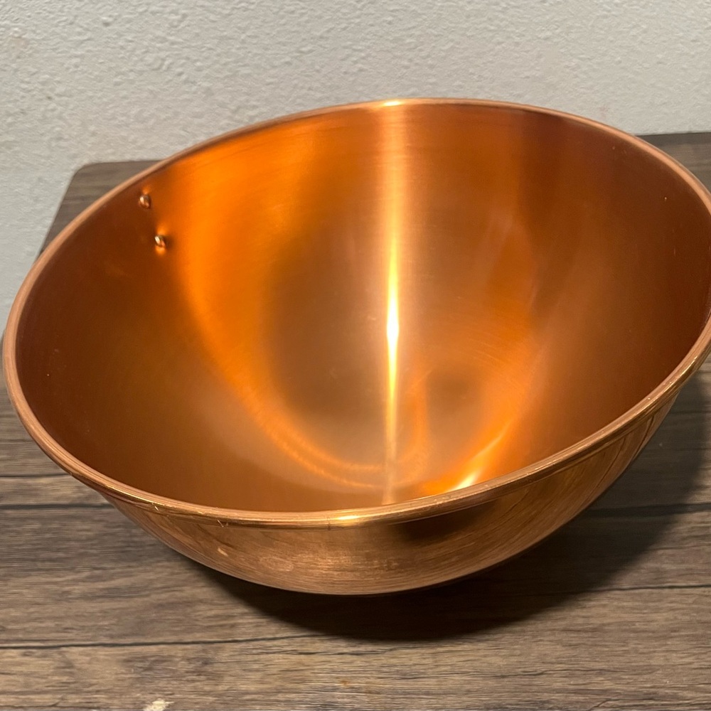TAGUS Portugal Copperware Egg White Beating Bowl